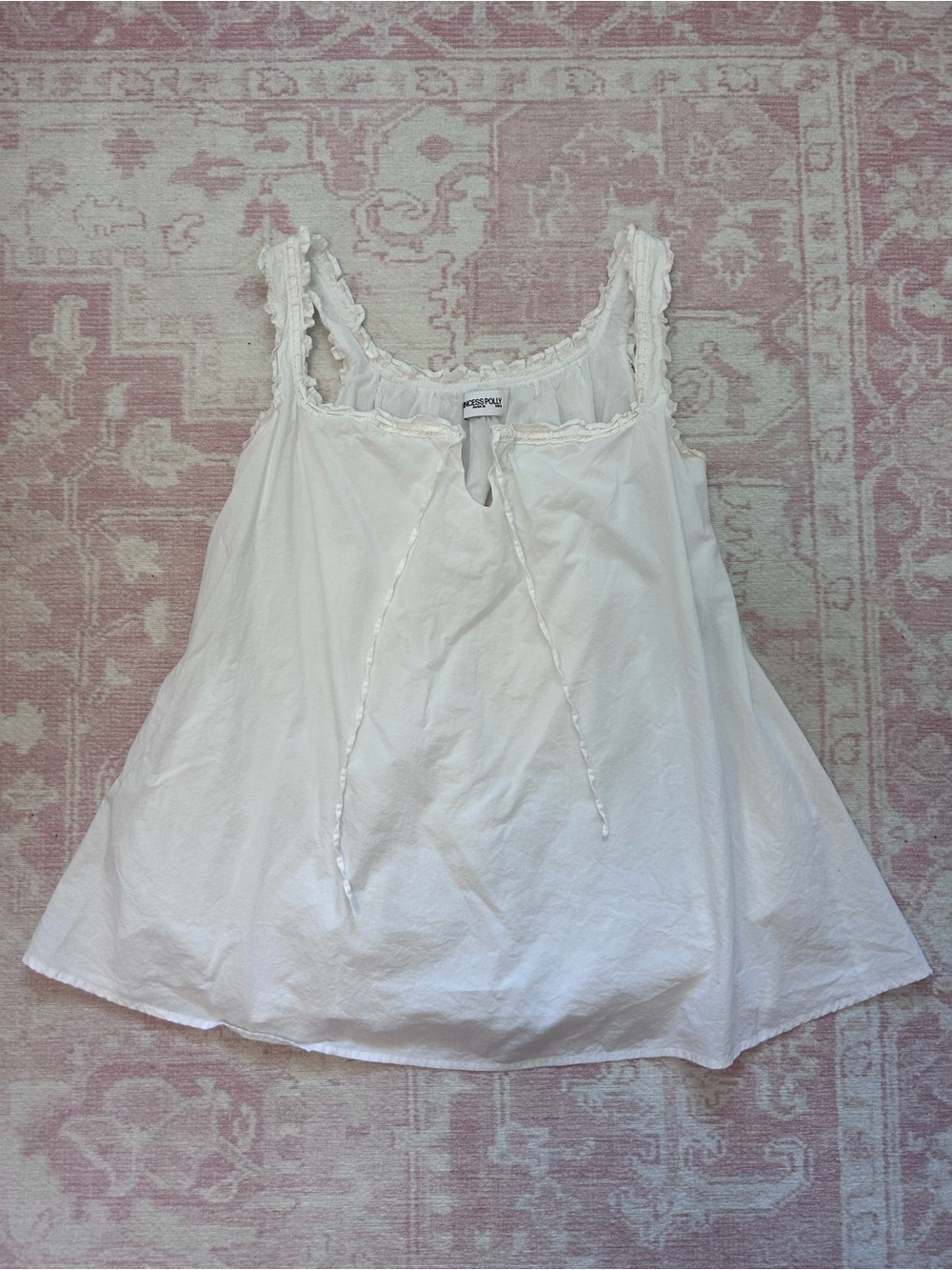Princess Polly Babydoll Mini Dress Square Neck Ruffle Straps - Picture 4 of 11